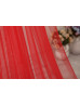 Red Two-tier Wedding Veil Plain Edge Long Bridal Veil